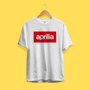 Remera Aprilia - Blanca - (Modelo T1_2025)