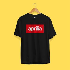 Remera Aprilia - Negra - (Modelo T1_2025)