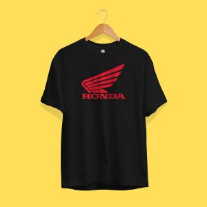 Remera Honda - Negra - (Modelo T1_2025)