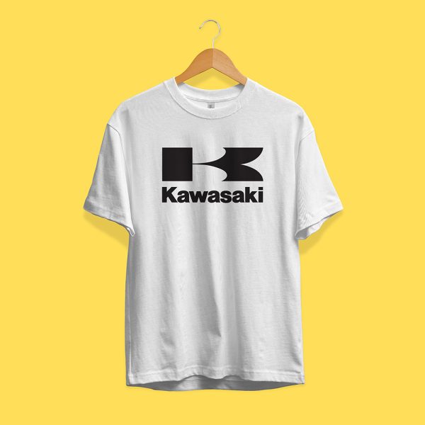 Remera Kawasaki - Blanca/Negra - (Modelo T1_2025)
