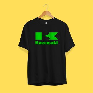 Remera Kawasaki - Negra/Verde - (Modelo T1_2025)