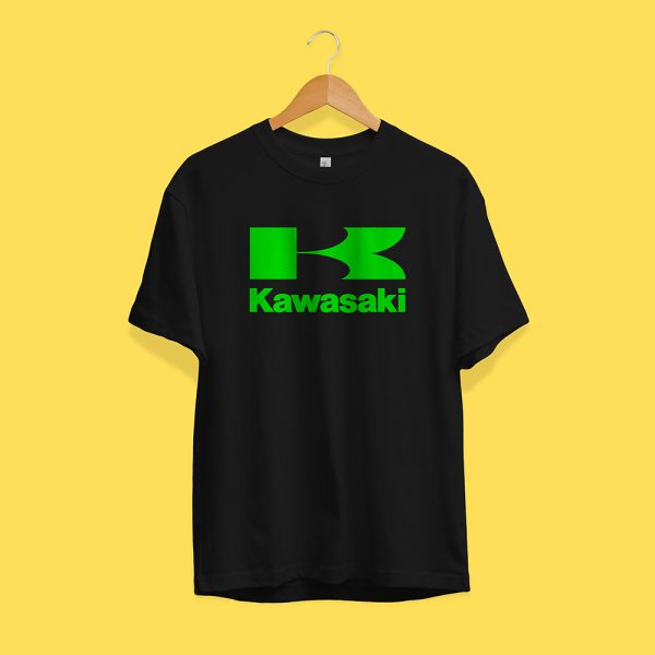 Remera Kawasaki - Negra/Verde - (Modelo T1_2025)